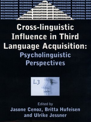 cover image of Cross-Linguistic Influence in Third Language Acquisition